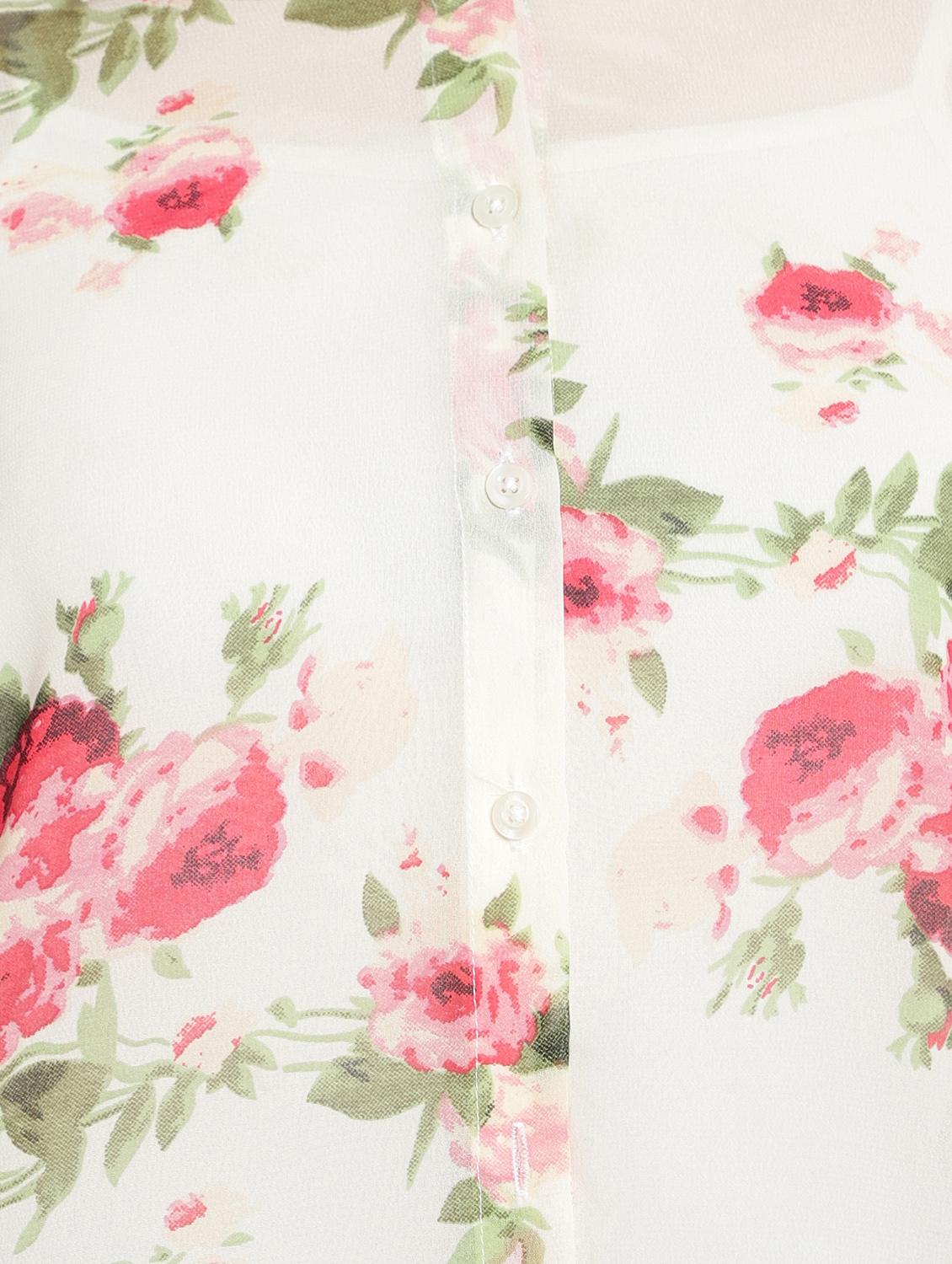 long sleeved floral print regular shirt - 19474560 - Standard Image - 5