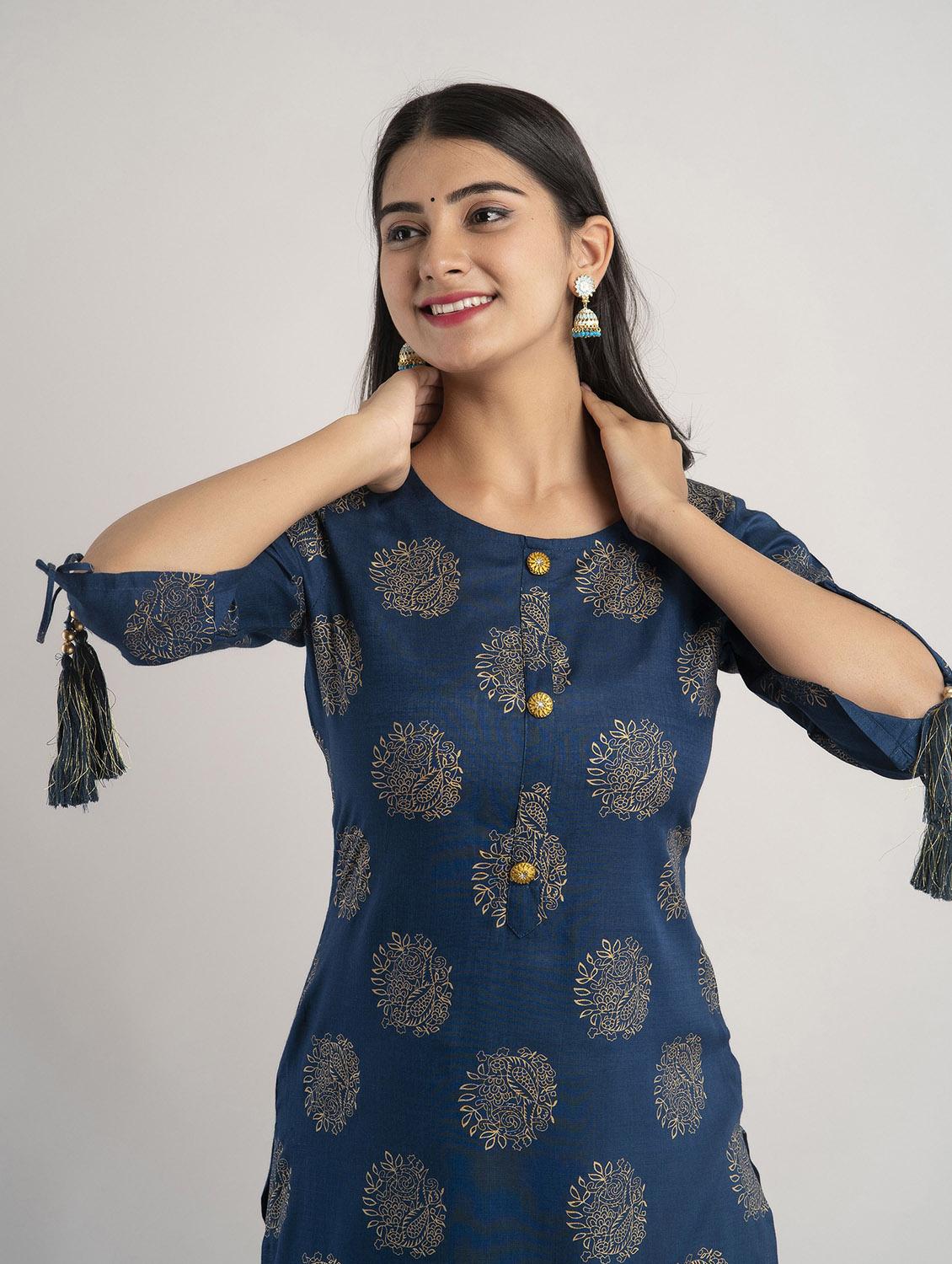 women's straight kurta - 19481927 - Standard Image - 3