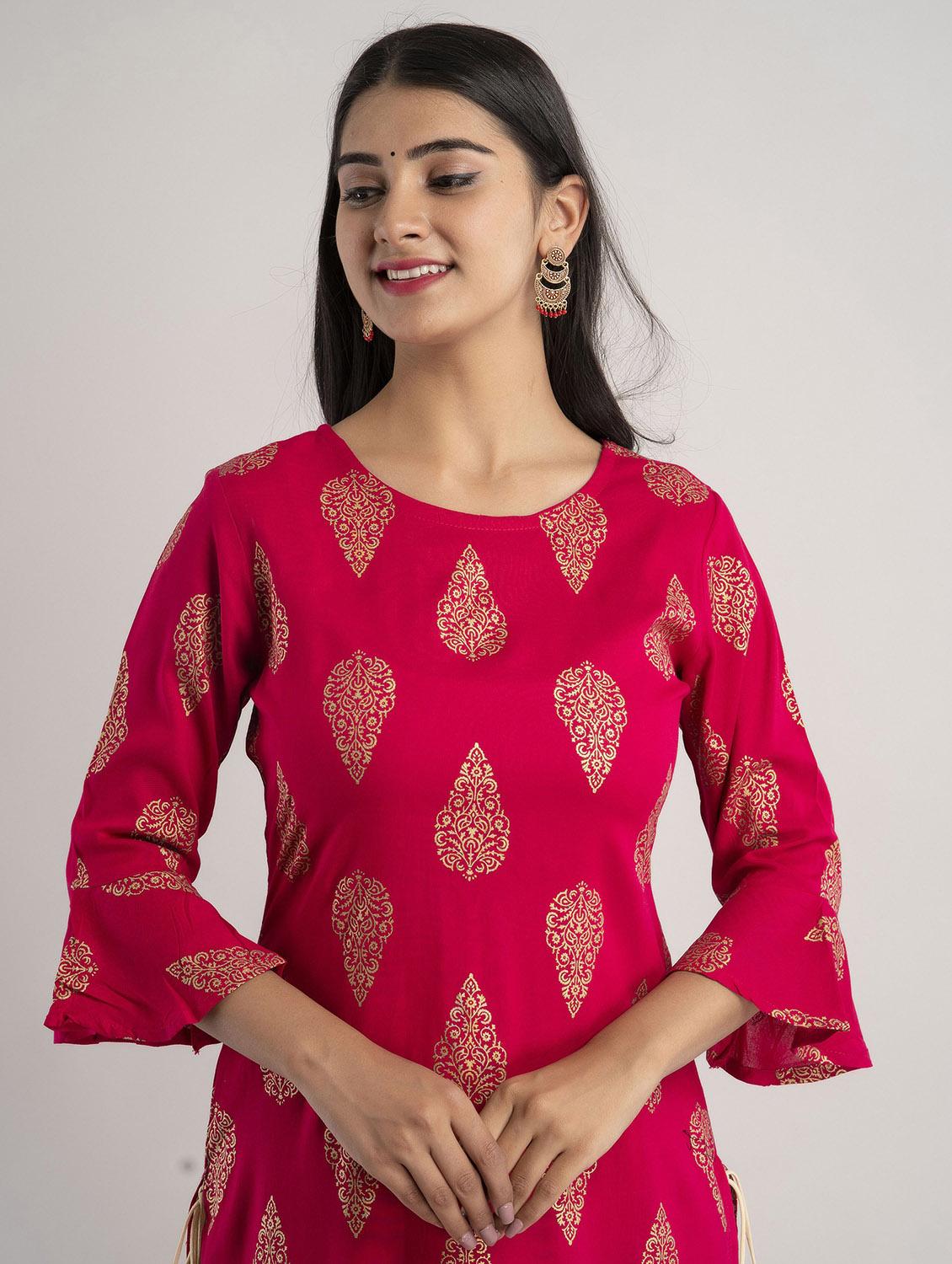 women's straight kurta - 19481940 - Standard Image - 5