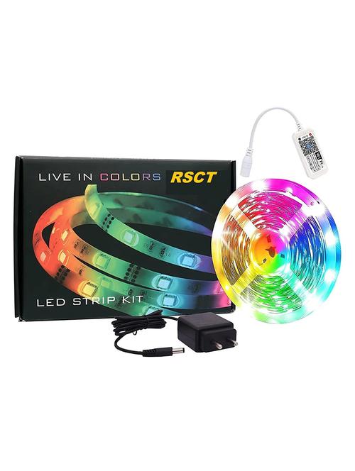 rsct smart wi-fi rgb 300 led rope strip light compatible with alexa google assistant, app control (5 m) - 19487533 - Very Small Image - 1