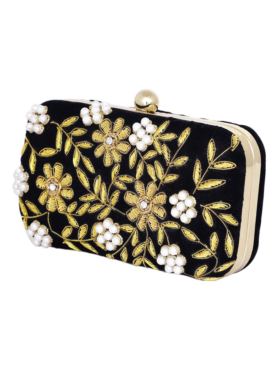 embellished box clutch with detachable strap - 19489788 - Standard Image - 3