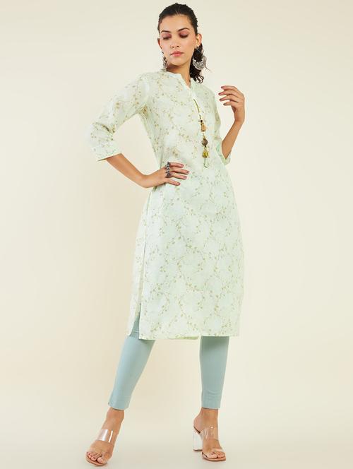 women's straight kurta - 19496401 - Very Small Image - 1