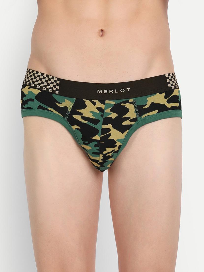 green cotton hipster brief - 19496863 -  Zoom Image - 0