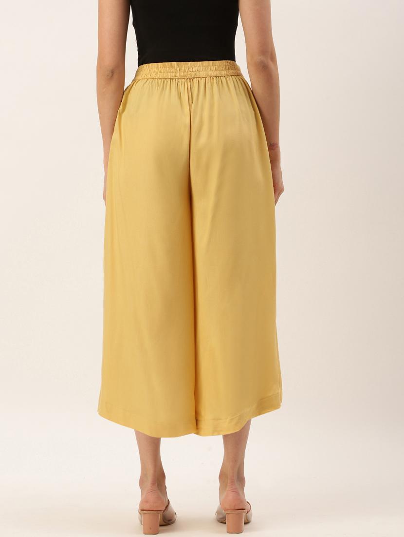 rayon wide leg culottes - 19511687 - Zoom Image - 2