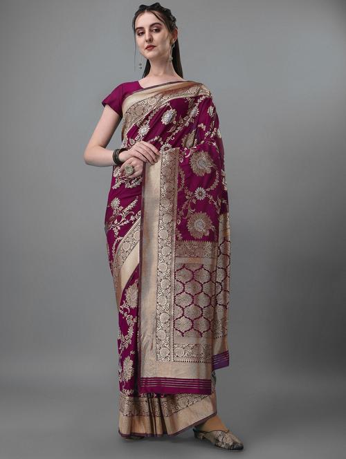 women's banarasi saree - 19520168 - Standard Image - 0