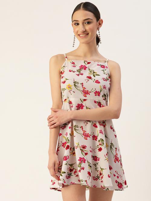 women's fit & flare floral dress - 19520511 -  Standard Image - 0