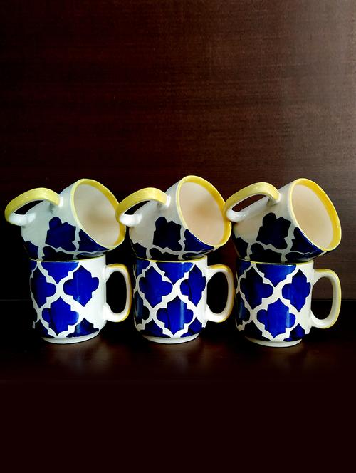 moody panda premium set of 6 cups | cup set | set of 6 cups | stoneware - 19520526 - Standard Image - 0