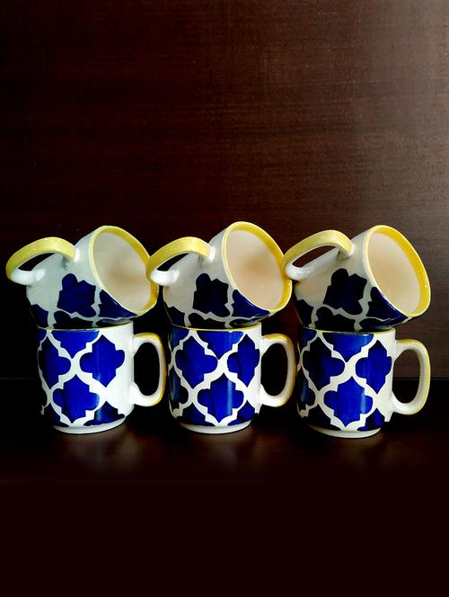 moody panda premium set of 6 cups | cup set | set of 6 cups | stoneware - 19520526 -  Standard Image - 0