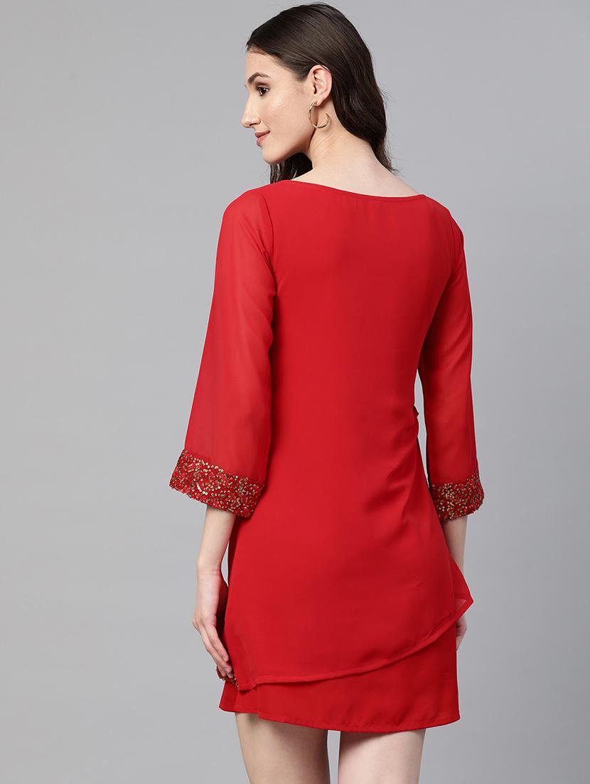 women's layered mini dress - 19522620 - Zoom Image - 2