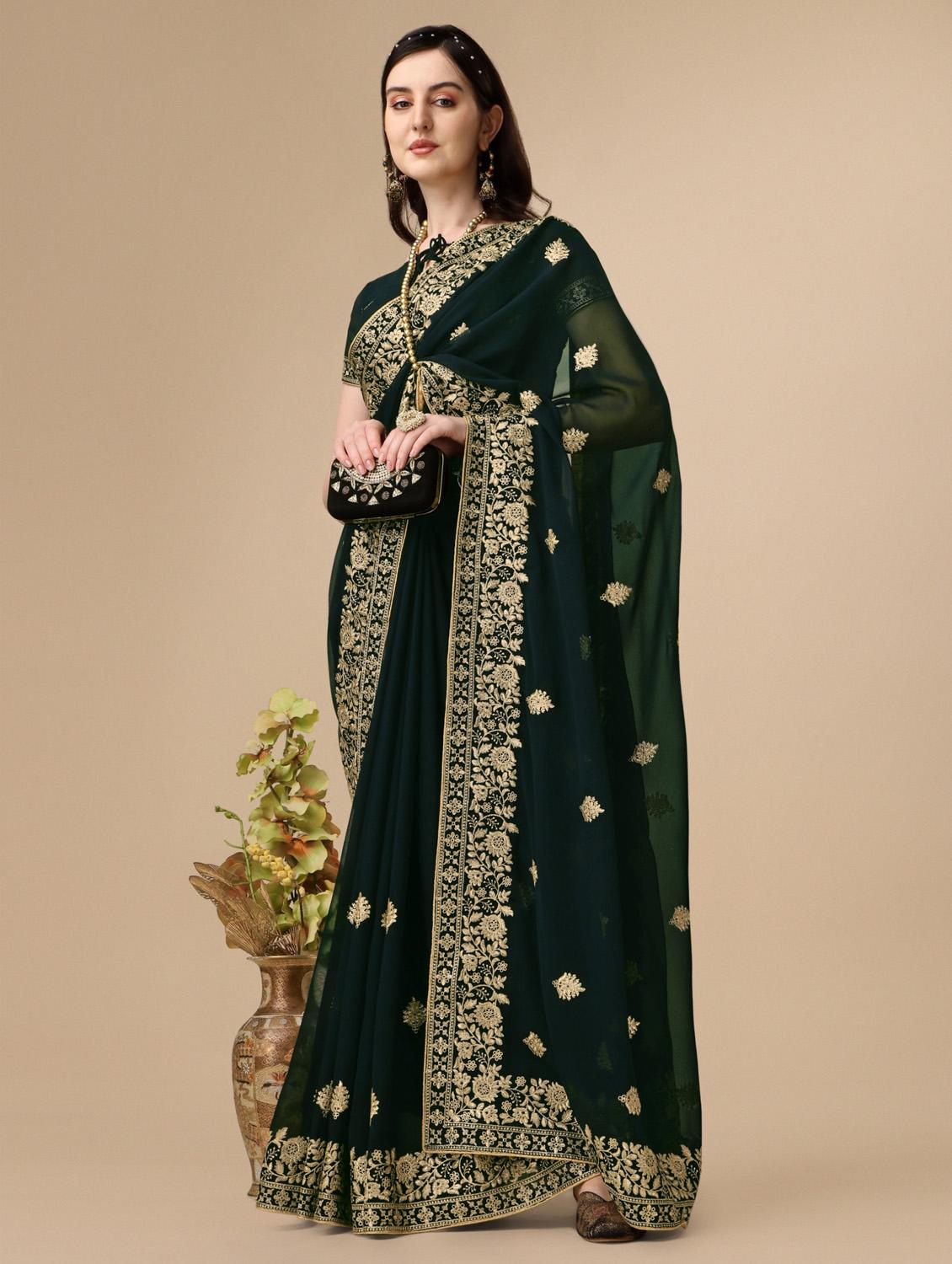 women's embroidered saree - 19533472 - Zoom Image - 0