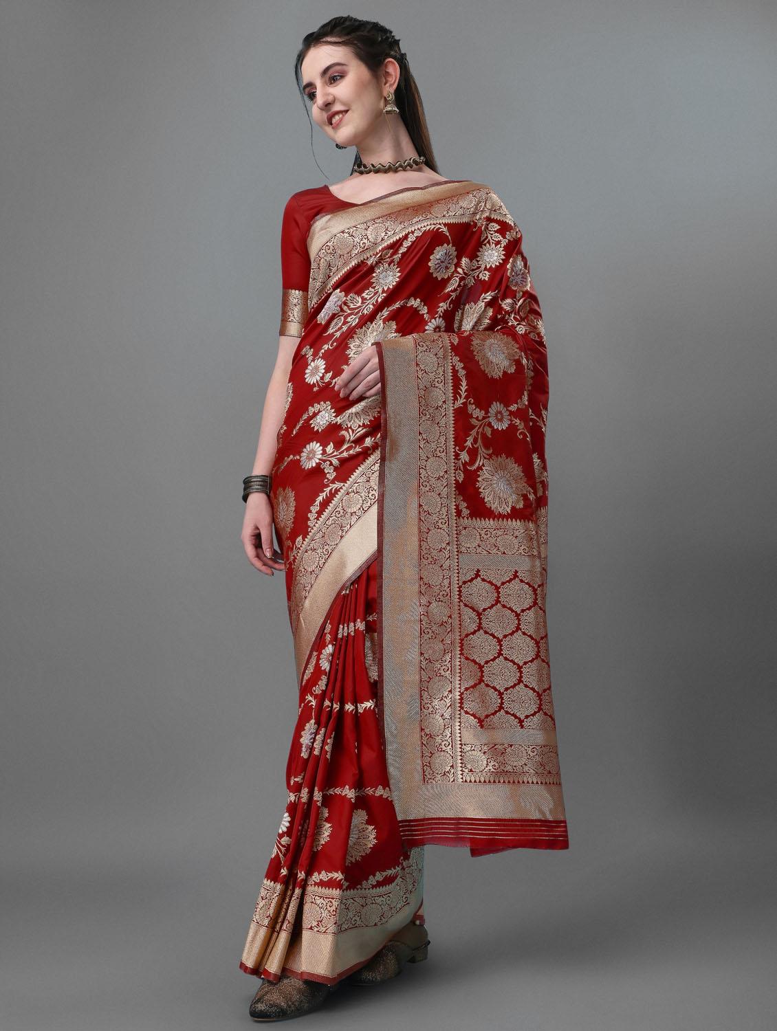 women's banarasi saree - 19533478 -  Zoom Image - 0