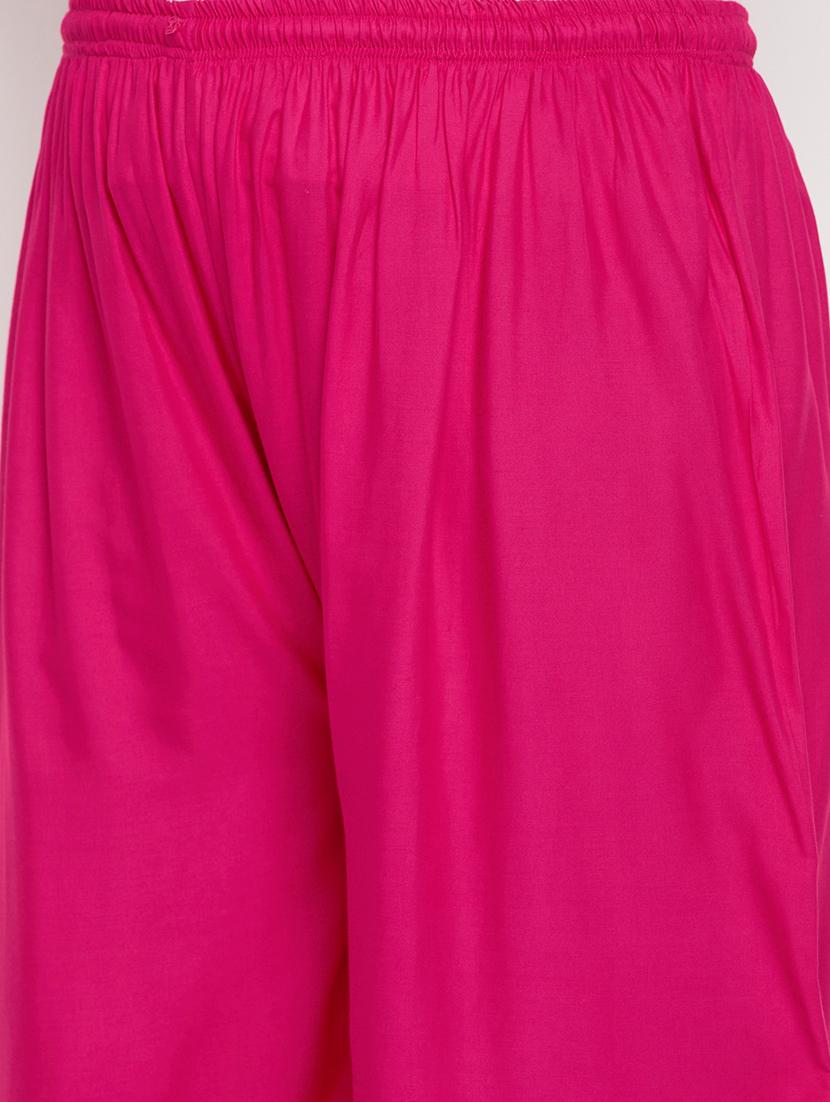 mid rise solid flared palazzo - 19578005 - Standard Image - 5