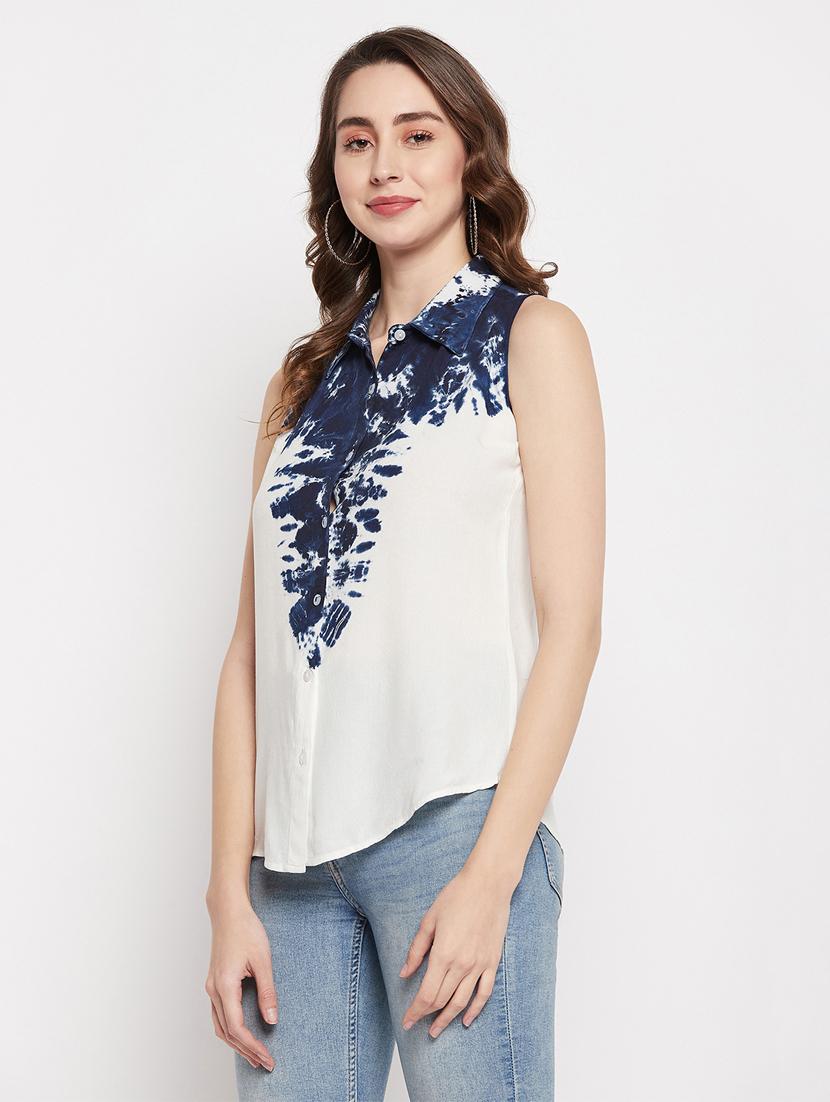 women tie dyed regular shirt - 19578168 - Standard Image - 2