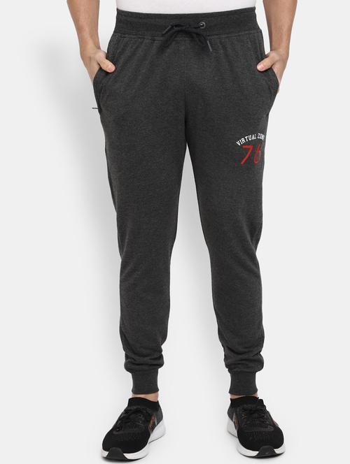 grey solid casual track pant - 19604284 - Very Small Image - 1