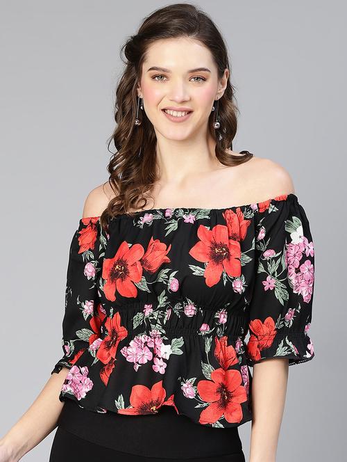 women's straight off shoulder top - 19608157 - Standard Image - 0
