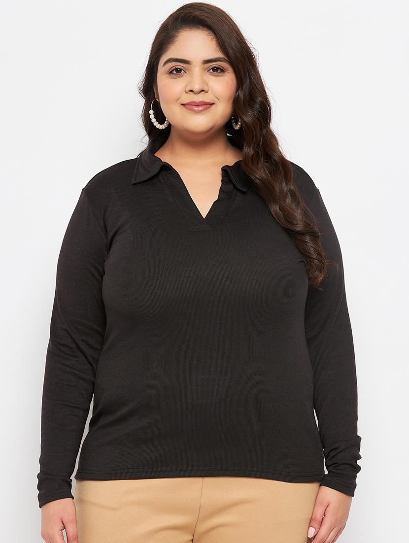 women's straight collared top - 19614302 - Zoom Image - 0