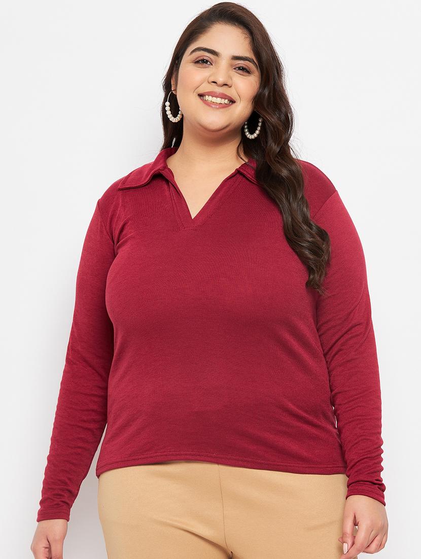 women's straight collared top - 19614303 -  Zoom Image - 0