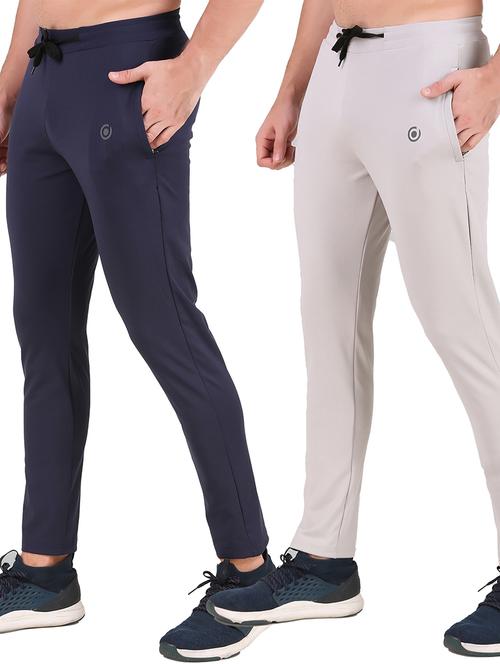 pack of 2 solid ankle length track pant - 19643973 - Very Small Image - 1