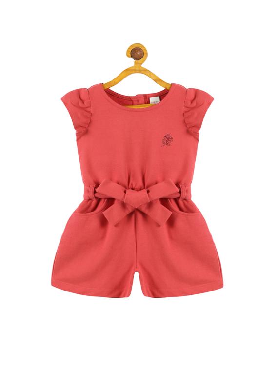 solids 3/4th jumpsuit - 19652247 - Zoom Image - 1