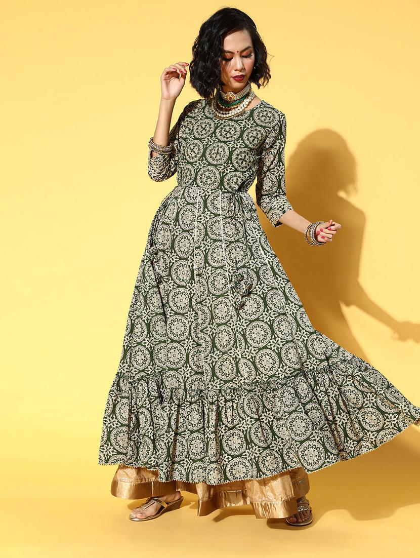 women's flared kurta - 19657443 -  Standard Image - 1