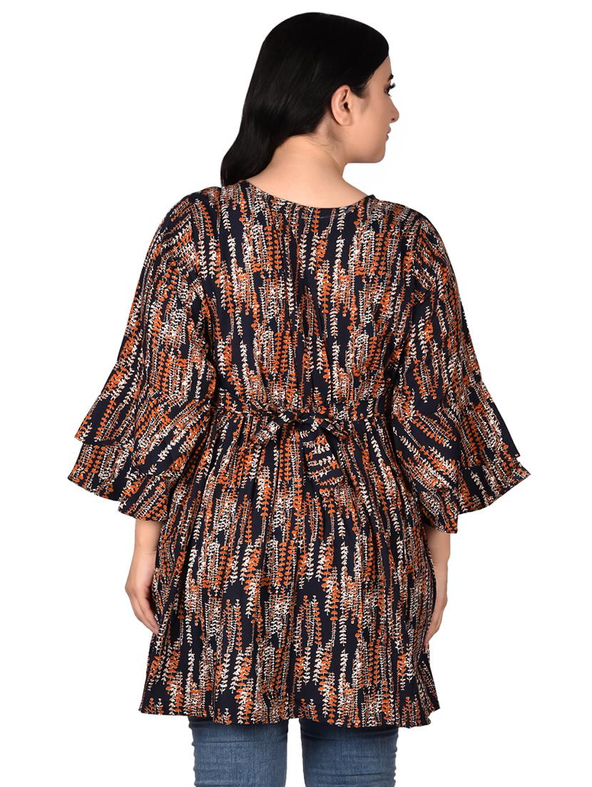 women's peplum key hole neck top - 19660274 - Zoom Image - 2