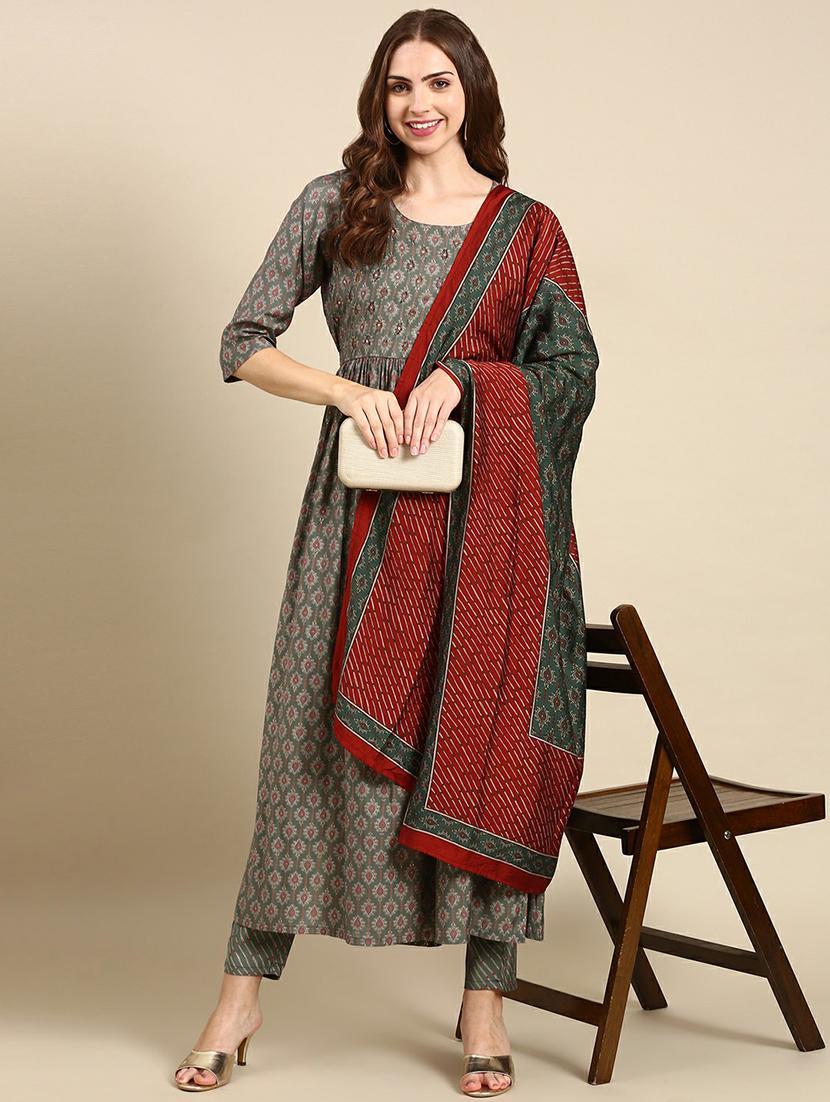 women printed kurta pant set - 19664963 - Zoom Image - 4