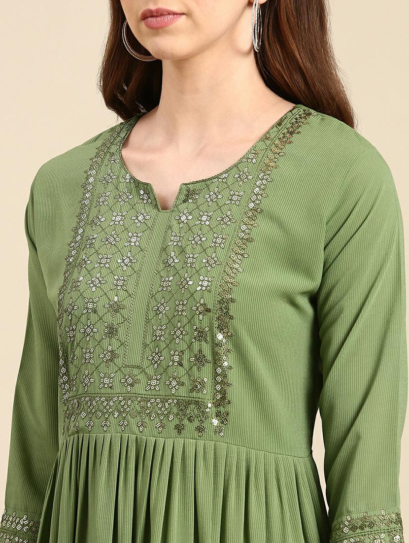 women's tiered kurta - 19665064 - Standard Image - 5