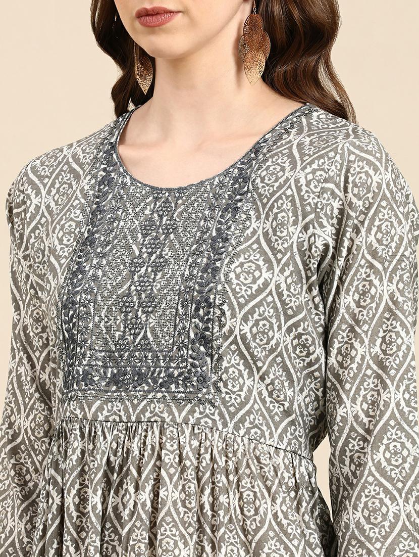 women's flared kurta - 19665070 - Standard Image - 5