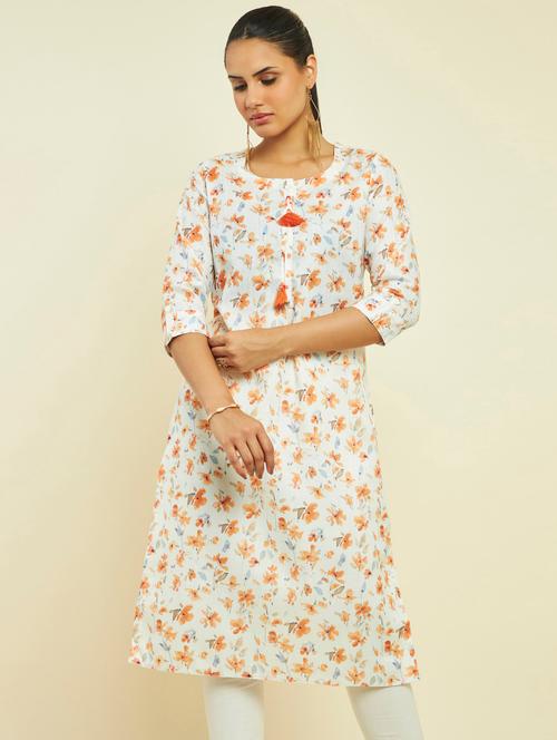 women's straight kurta - 19665418 - Very Small Image - 1