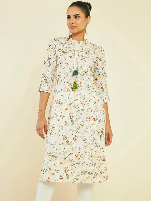 women's straight kurta - 19665465 - Very Small Image - 1