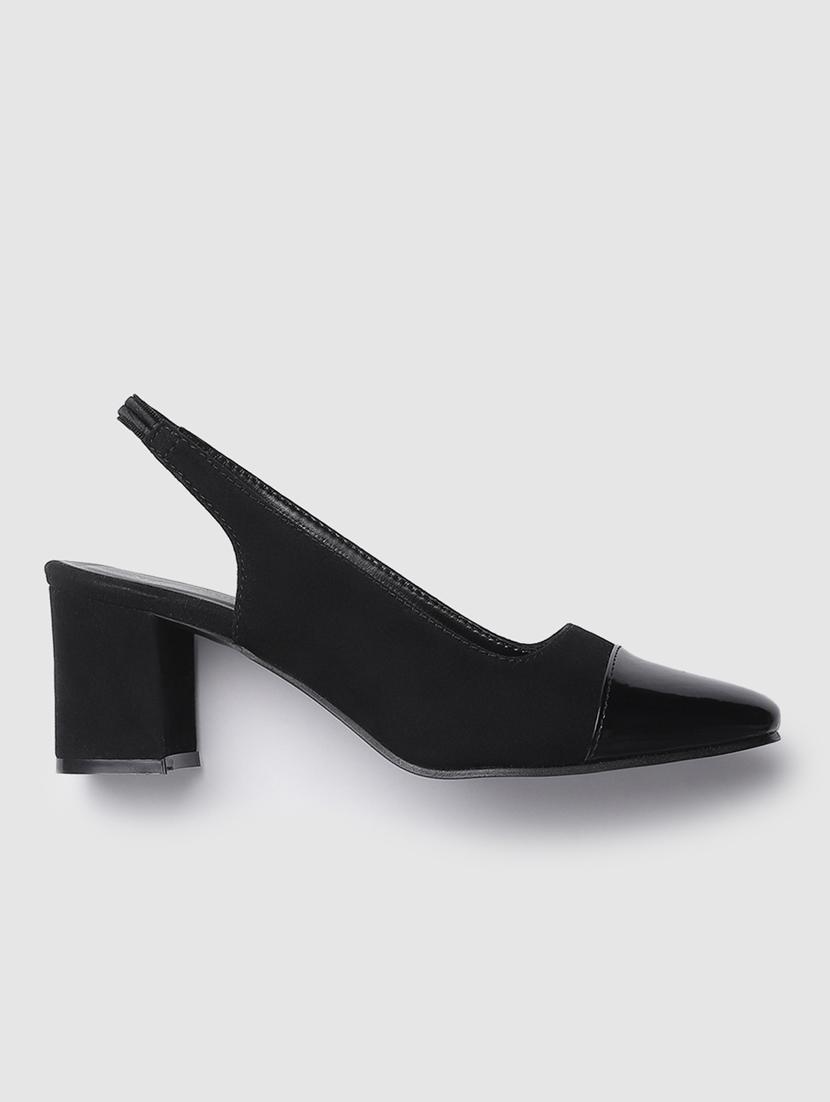 black suede back strap sandals - 19665885 -  Zoom Image - 0