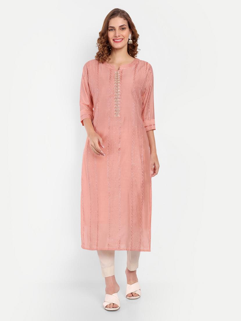 women's straight kurta - 19670438 -  Standard Image - 1