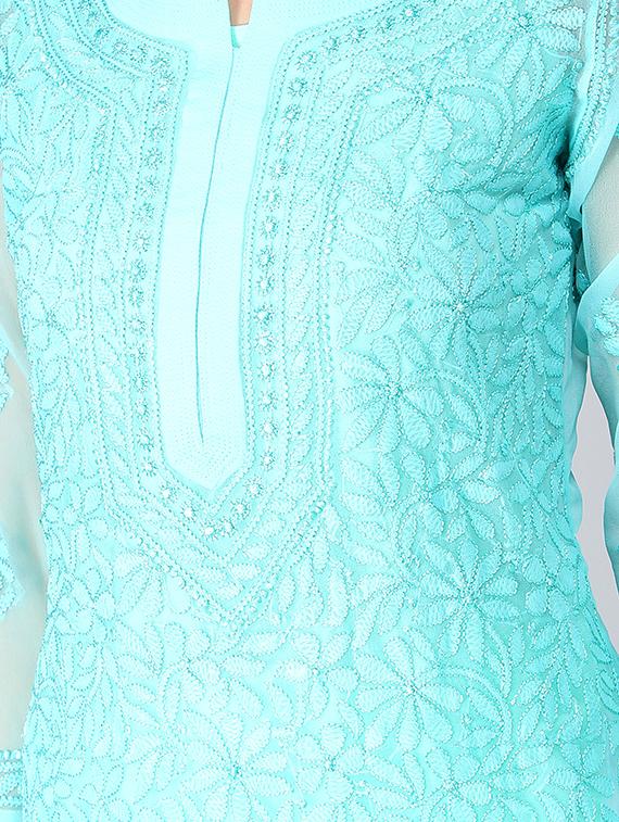 women's straight kurta - 19684605 - Standard Image - 4