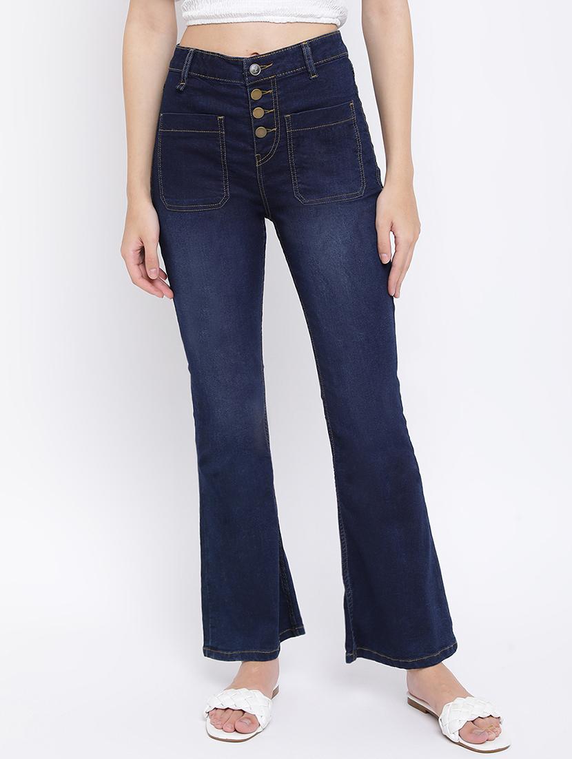 women's plain bootcut jeans