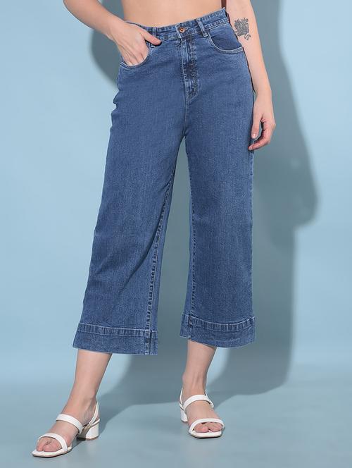 women's distress straight fit jeans - 19685643 - Standard Image - 0