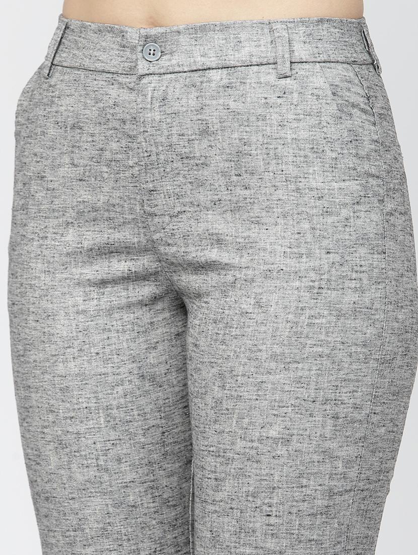 grey linen bootcut - 19686944 - Zoom Image - 4