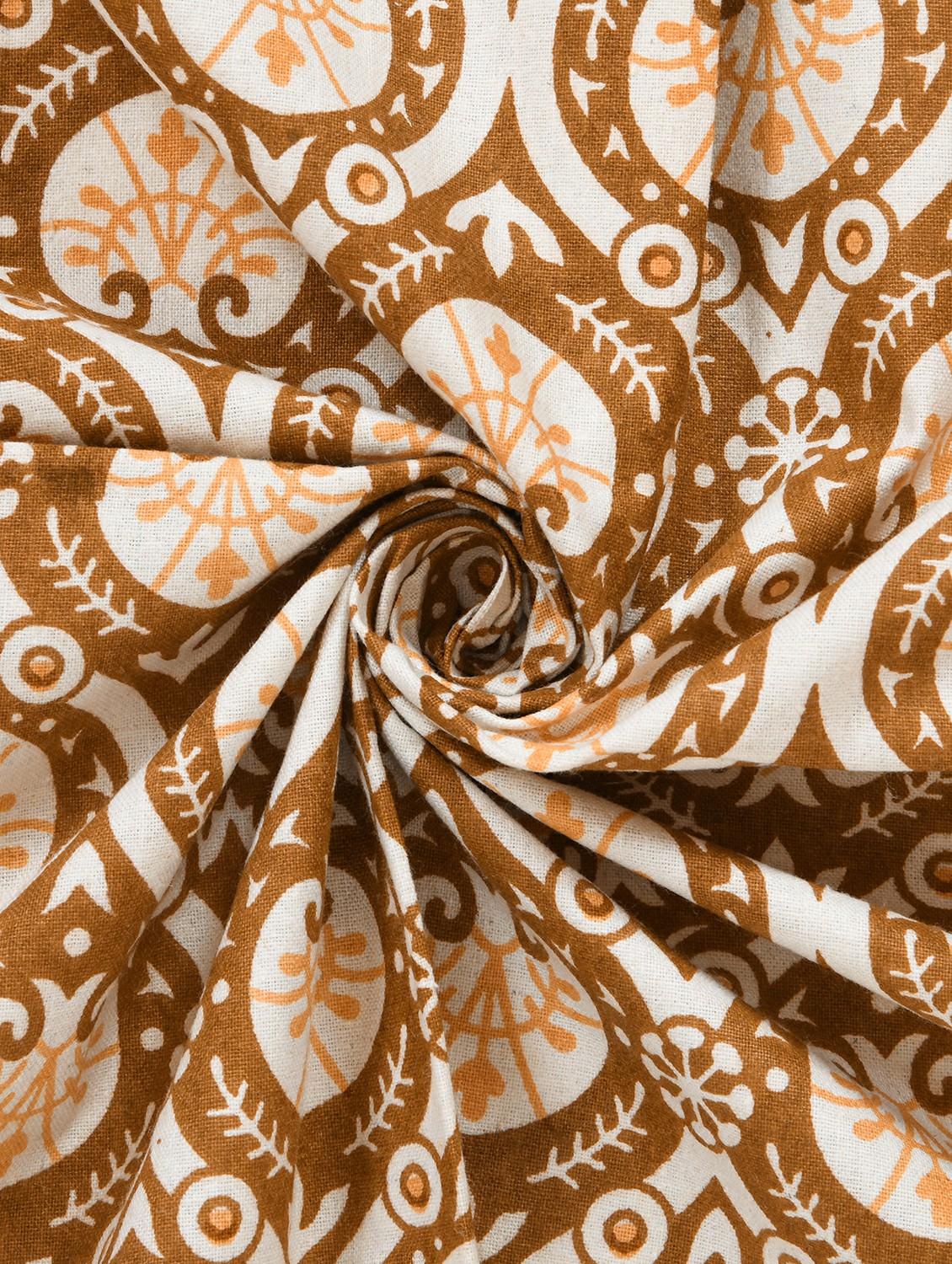 brown cotton bedsheet - 19694426 - Standard Image - 2