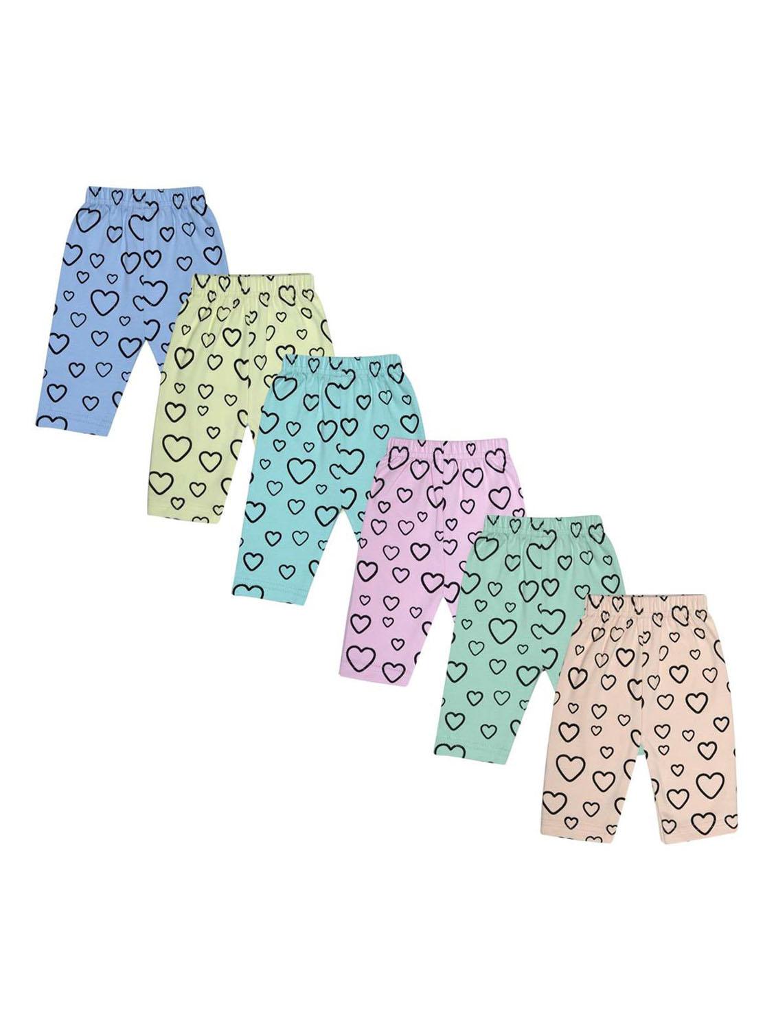 pack of 6 printed three fourth shorts