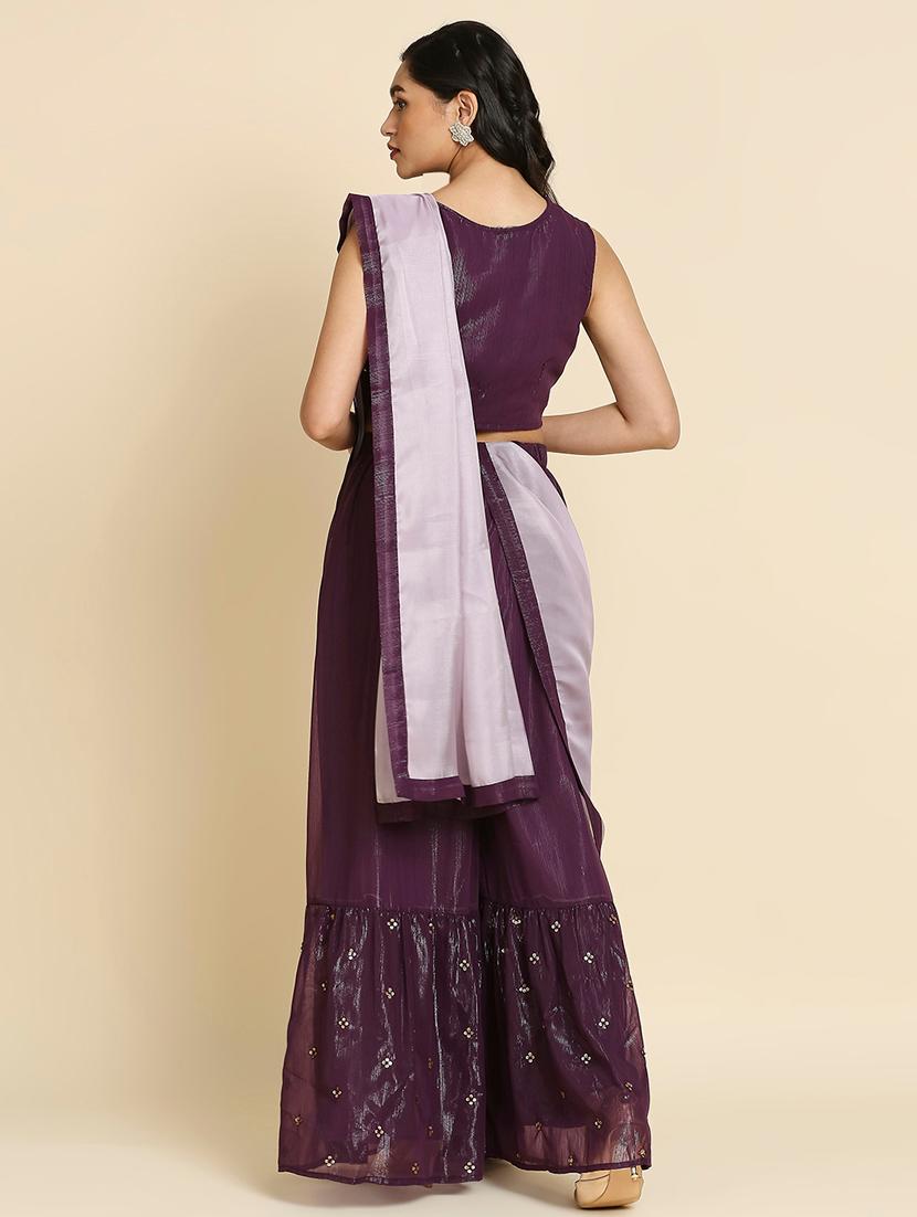 women square neck embroidered choli with lehenga - 19702357 - Standard Image - 3
