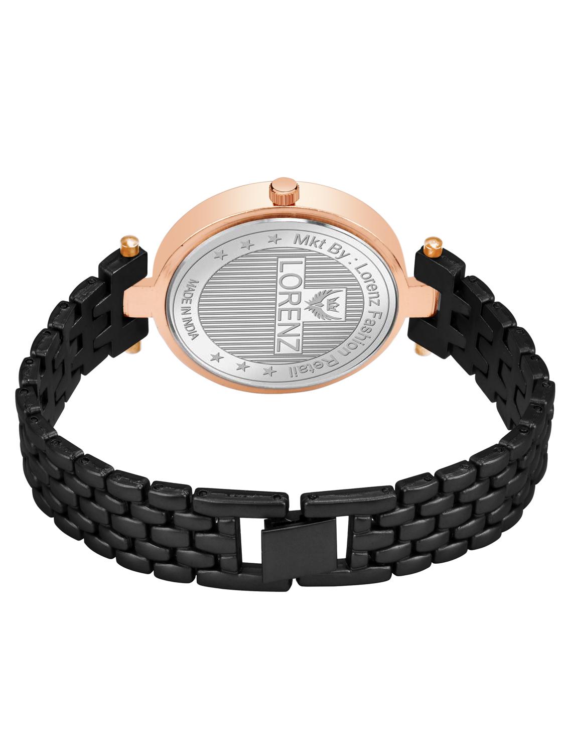 lorenz classic black analogue women's wrist watch - 19730859 - Standard Image - 3