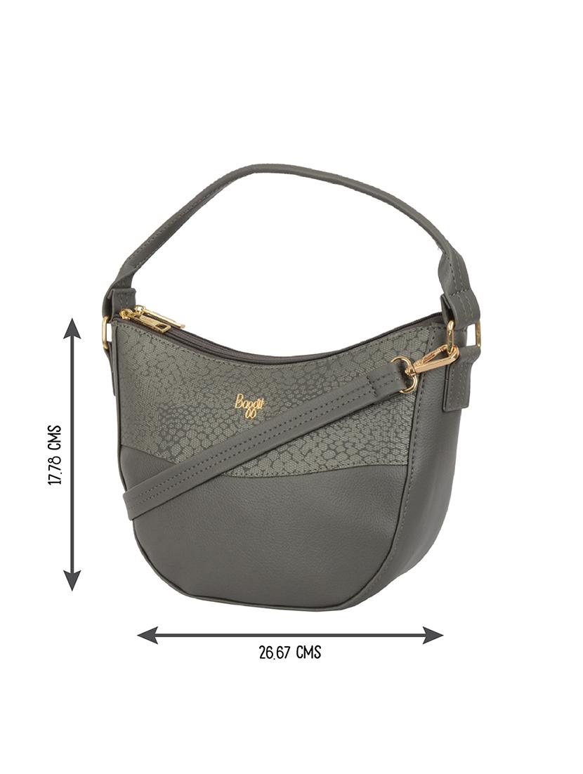 grey cotton polyester blend handbag - 19750688 - Zoom Image - 3