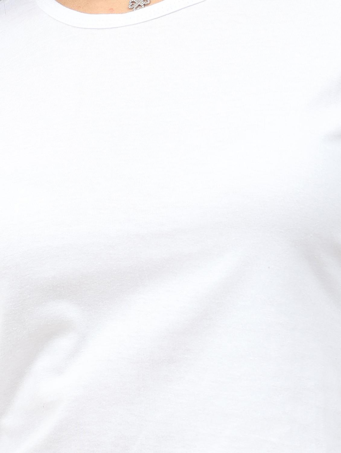 white cotton crop top - 19763569 - Zoom Image - 4