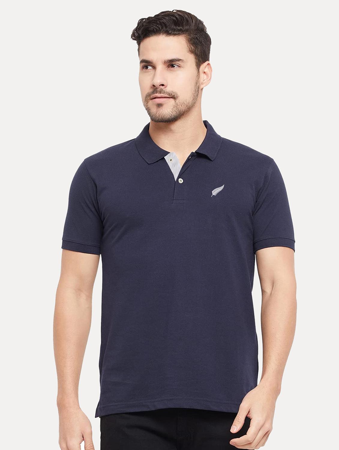 solids cotton polo t-shirt - 19775021 - Zoom Image - 0