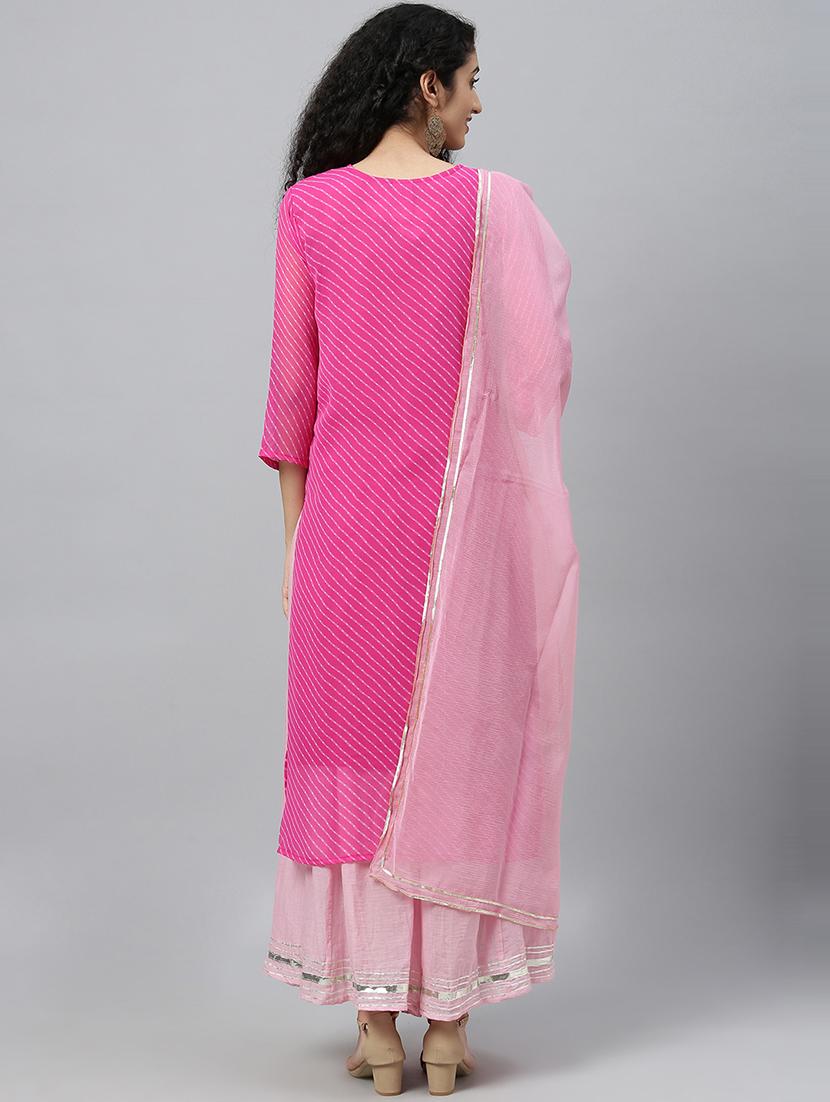 gota work kurta sharara set - 19779080 - Standard Image - 2