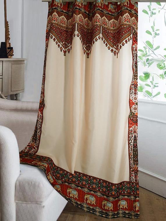 cortina designer eyelet printed home curtains - 19779790 - Zoom Image - 0