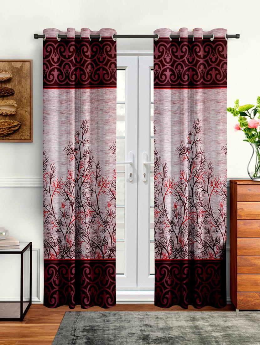 pack of 2 printed door curtain