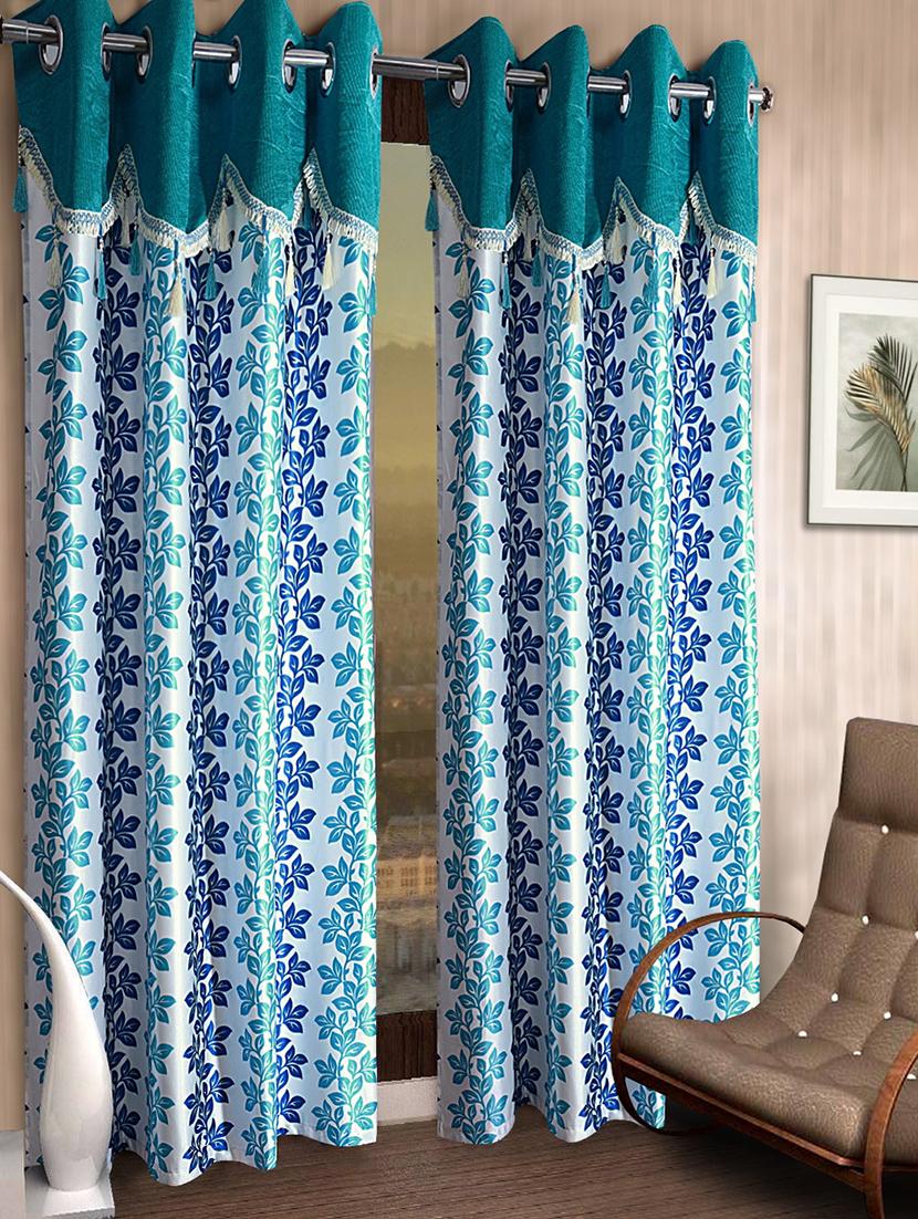 cortina designer eyelet printed home curtains