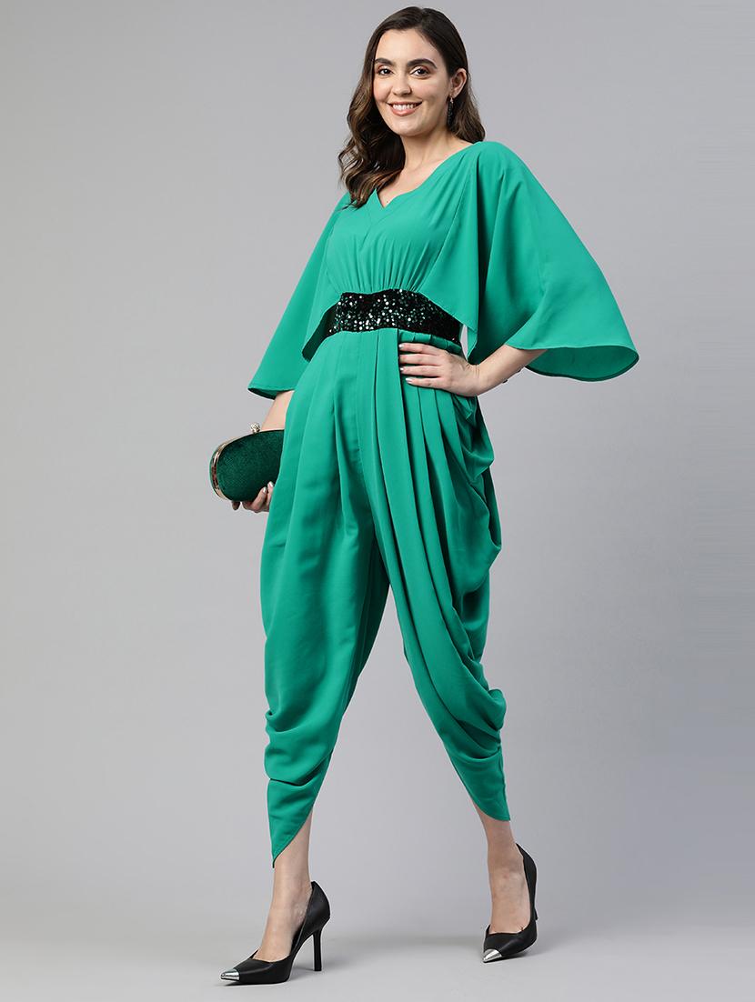 women cowl style jumpsuit - 19784848 - Standard Image - 3
