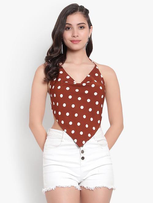 women's crop halter neck top - 19811276 - Very Small Image - 1