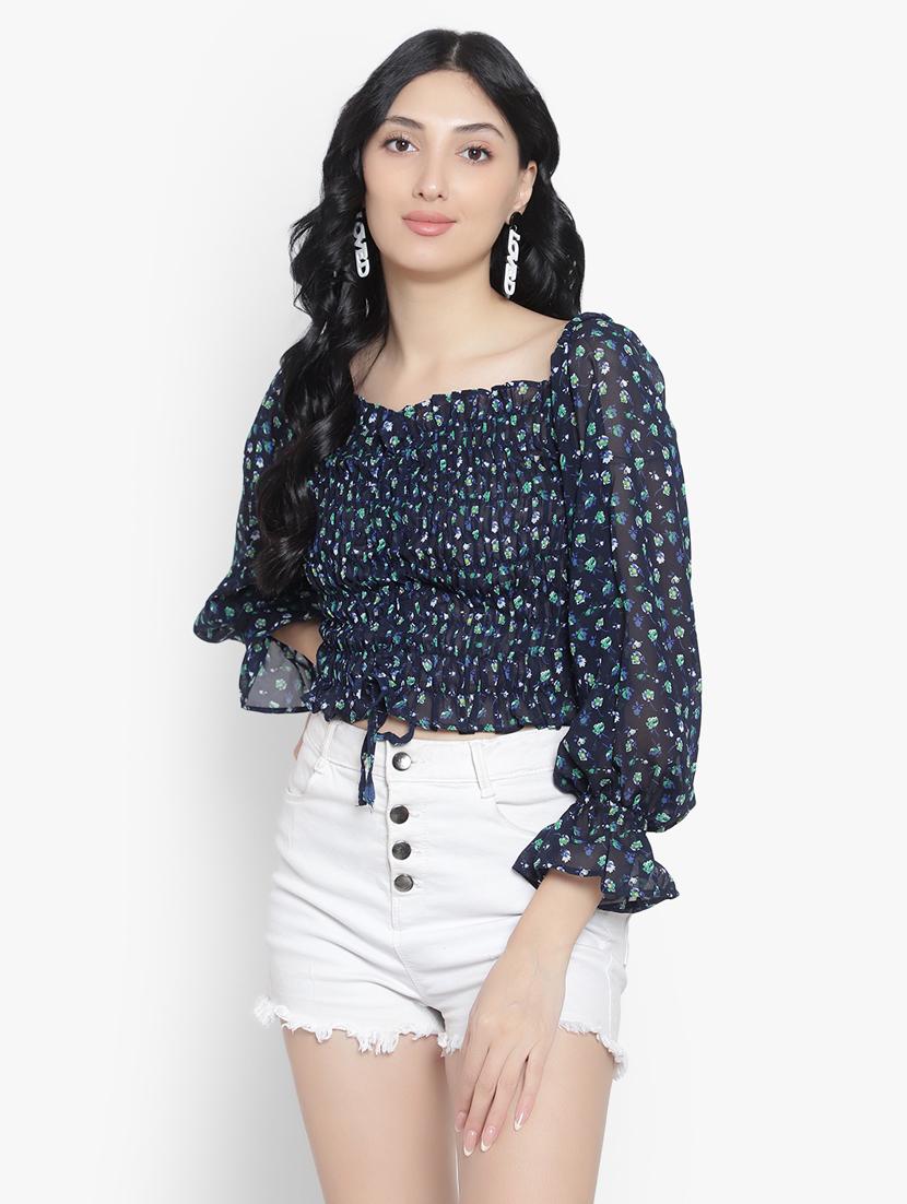 women's crop square neck top - 19811360 - Zoom Image - 2